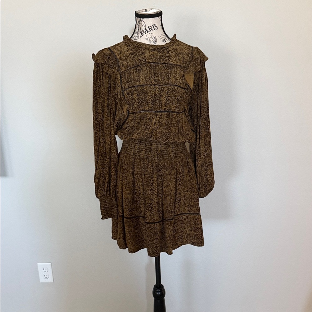 Rails Textured Brown Mini Dress